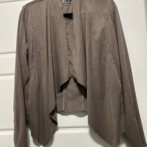 Kut from the Kloth Taupe Draped Blazer